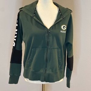 Green Bay Packers DKNY Zip up hooded sweatshirt Small